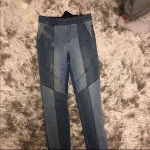 Color block fashion nova jeans